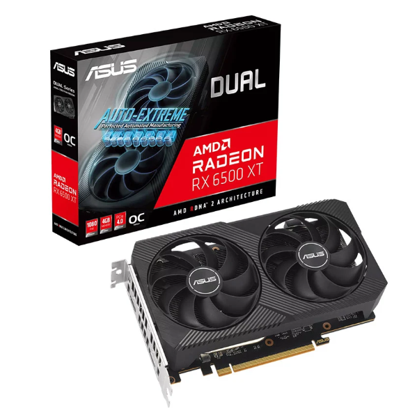 Card màn hình Asus Dual Radeon RX 6500 XT OC 4GB